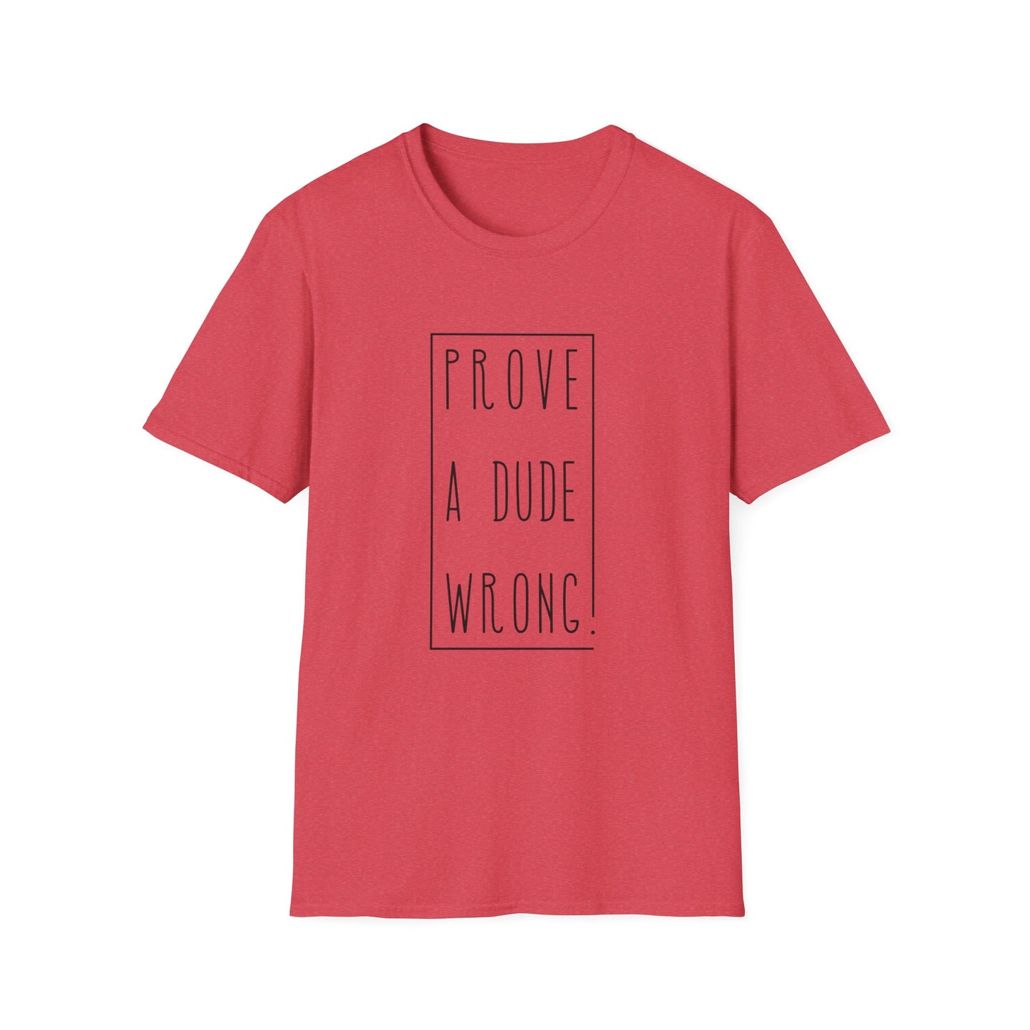 Prove a Dude Wrong Unisex Softstyle T-Shirt